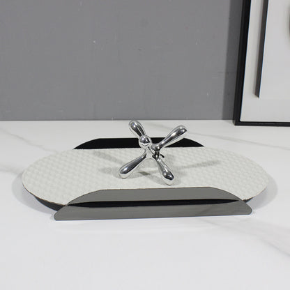 Eleganter Leder Schreibtisch-Organizer