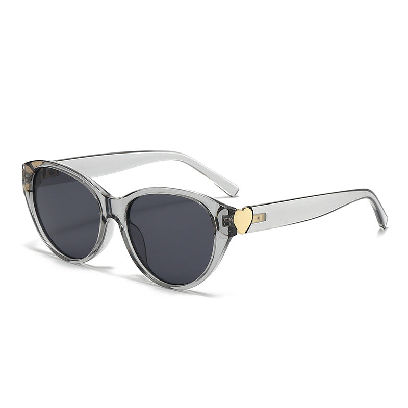 Damen Cat-Eye Sonnenbrille mit Herzmotiv Brehn
