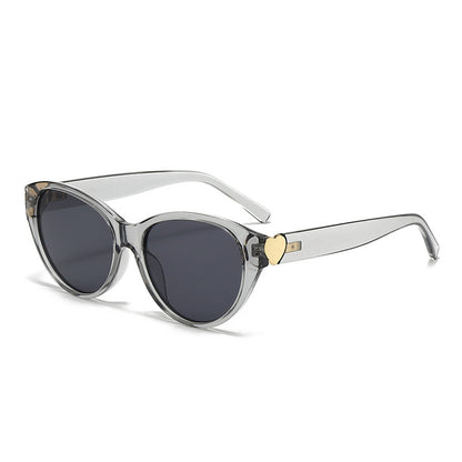 Damen Cat-Eye Sonnenbrille mit Herzmotiv Brehn