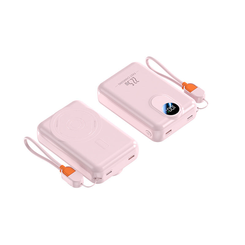 Tragbare Powerbank mit Integrierter Wireless-Ladefunktion und Digitaler Anzeige Brehn