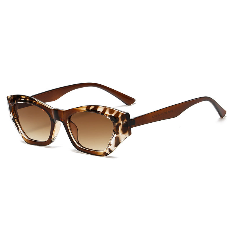 Damen modische quadratische Sonnenbrille mit UV-Schutz und flexiblem Gestell Brehn