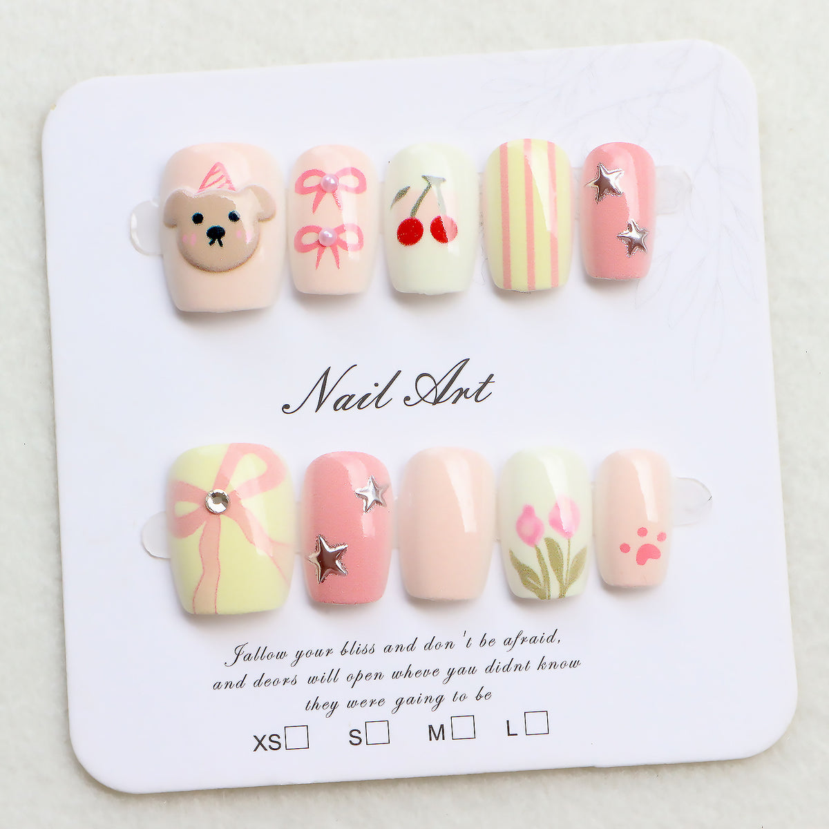 Süßes thema Nagelkunst Set Brehn