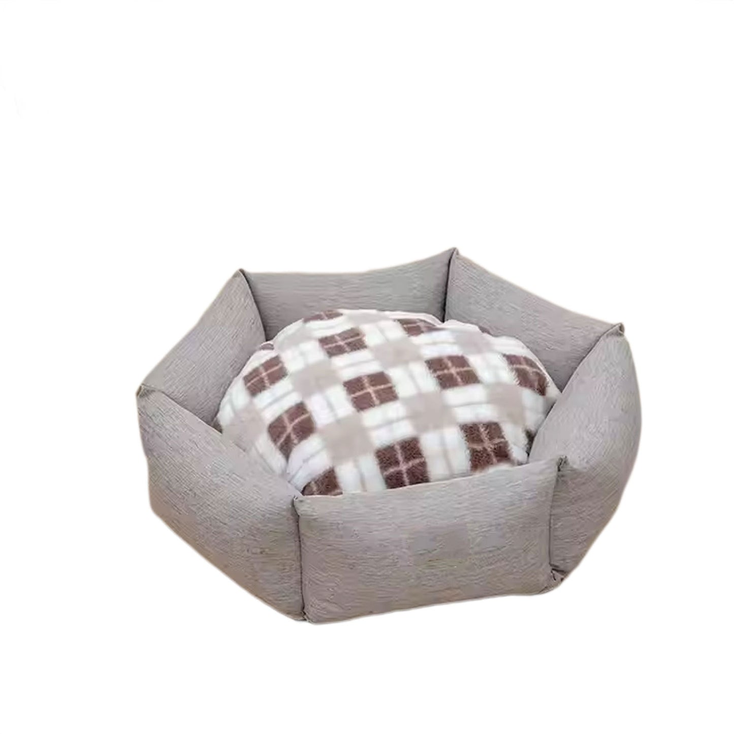 Gemütliches hexagonales Hundebett