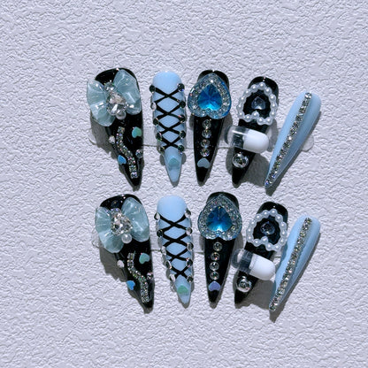 Glamouröse Nagelkunst Verlängerungen