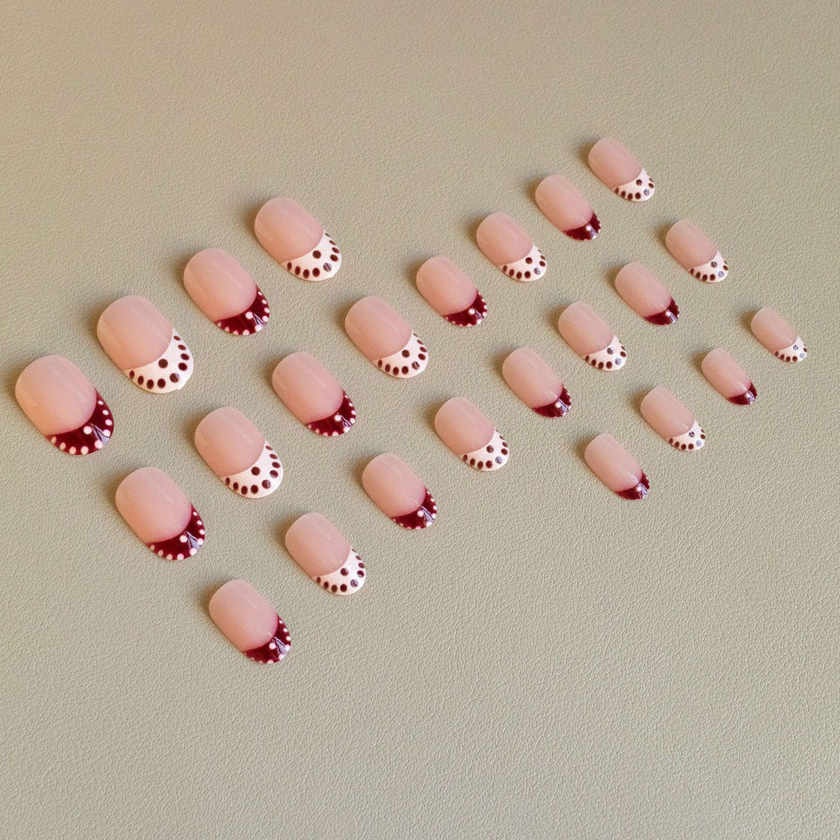 Kreatives French Tip Nagelkunst-Set