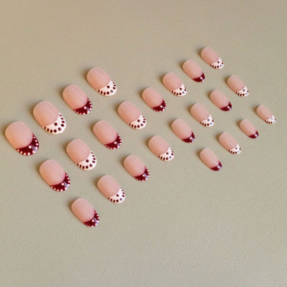 Kreatives French Tip Nagelkunst-Set