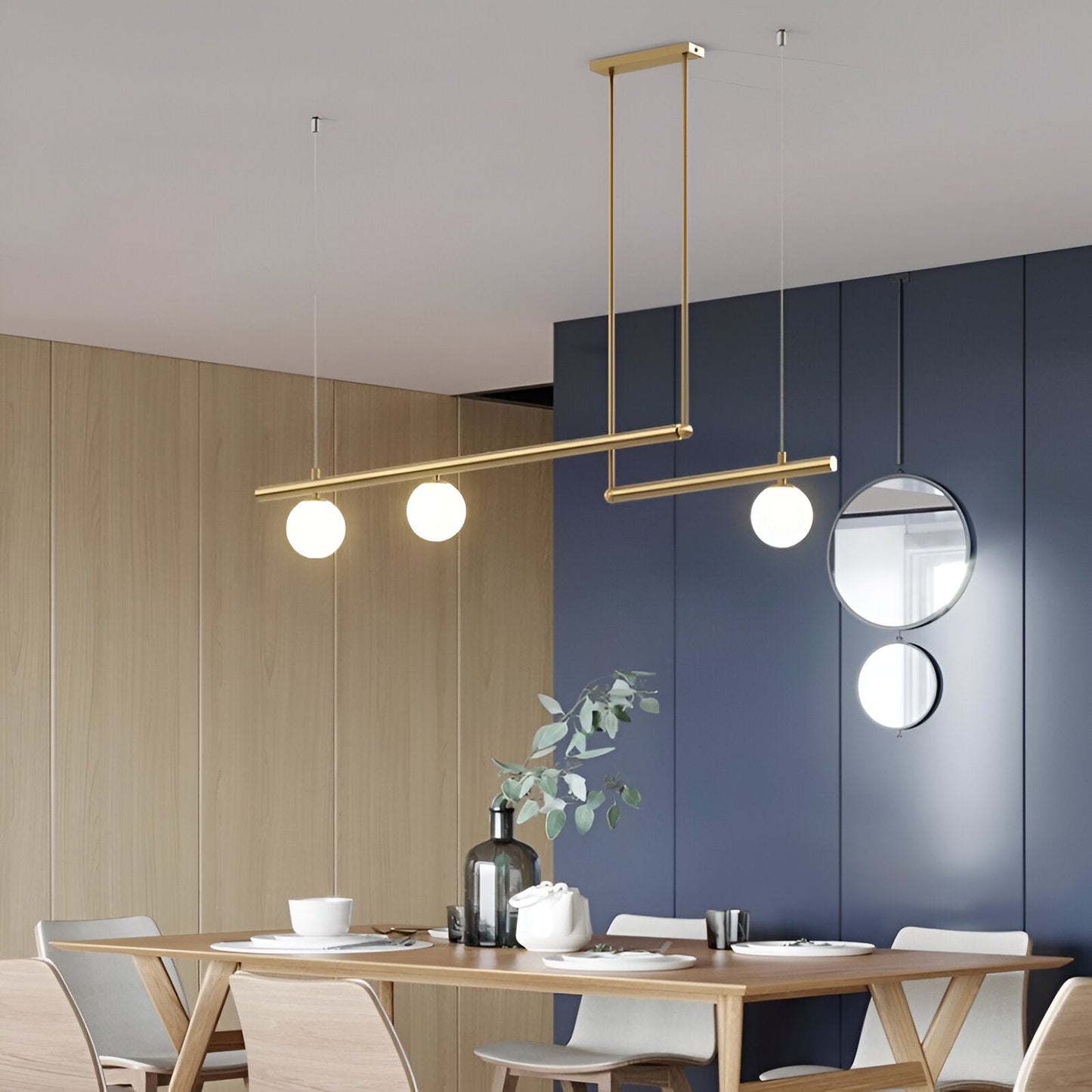 Brehn | Nordic Glass Linear Luxus Pendelleuchte