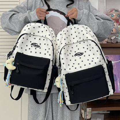 Stylische bedruckte Rucksack mit lustigen Charakterakzenten Brehn