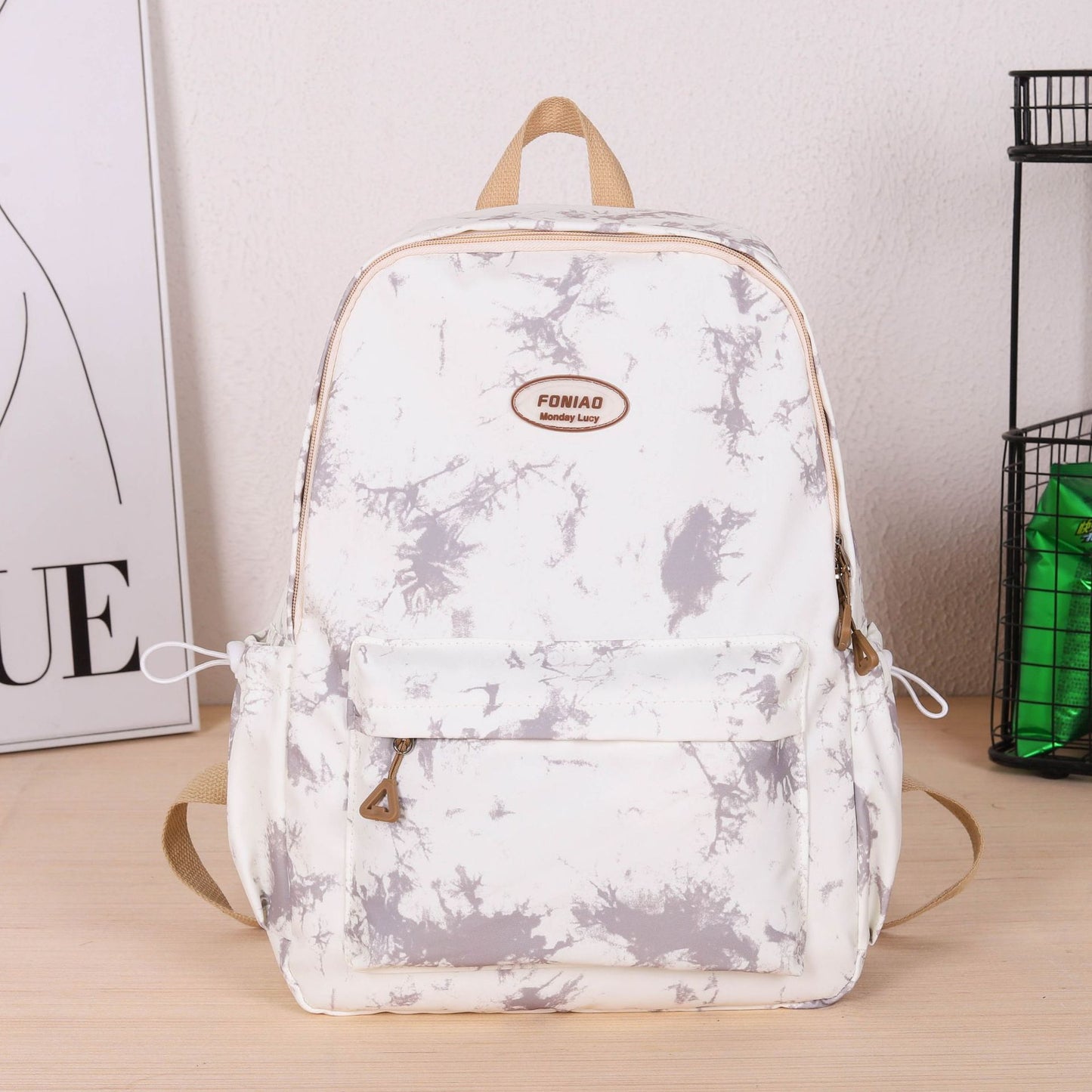 Stylische marmorierte Rucksack