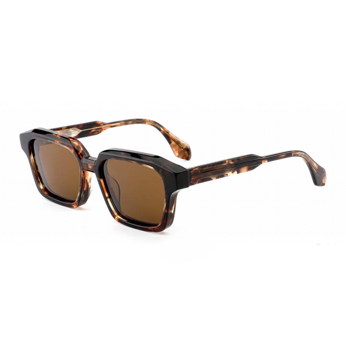 Damen modische Sonnenbrille im innovativen kubistischen Design Brehn