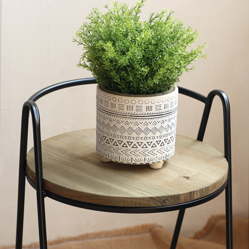 Moderner Hocker mit Holzsitz Brehn