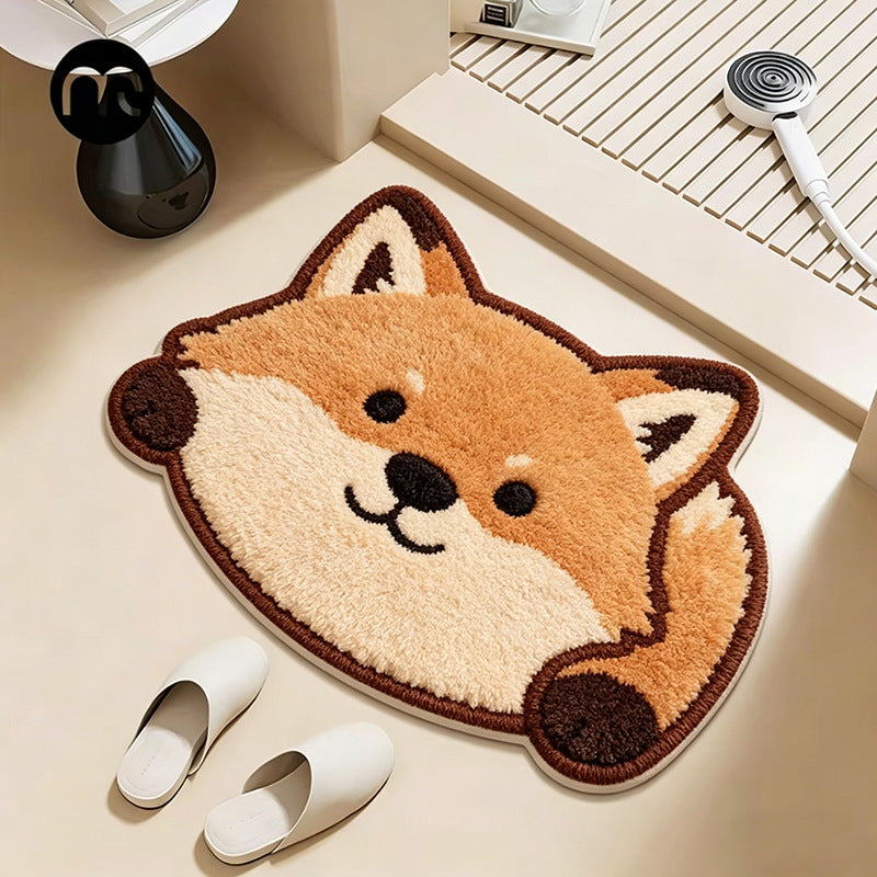 Niedliche cartoonförmige Fuchs BadeMatte