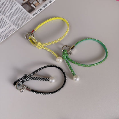 Elegante geknotte Perlenarmband-Band Brehn