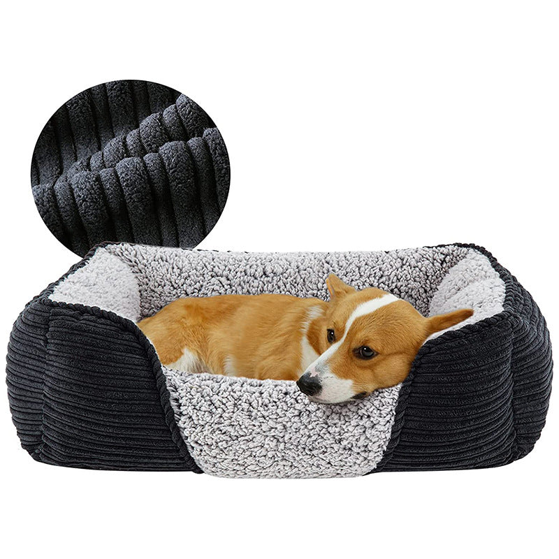 Gemütliches Orthopädisches Plüsch-Hundebett