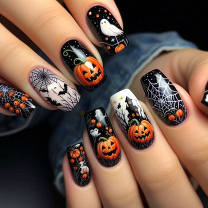 Festliche Halloween-Themen Nagelkunst Brehn