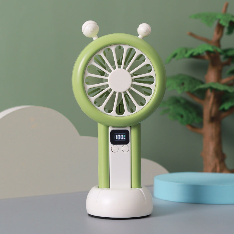 Unisex Tragbarer USB Tischventilator mit digitaler Geschwindigkeitsanzeige Brehn