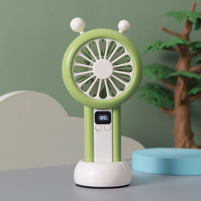 Unisex Tragbarer USB Tischventilator mit digitaler Geschwindigkeitsanzeige Brehn