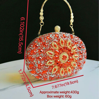 Dekorative verzierte Abendhandtasche