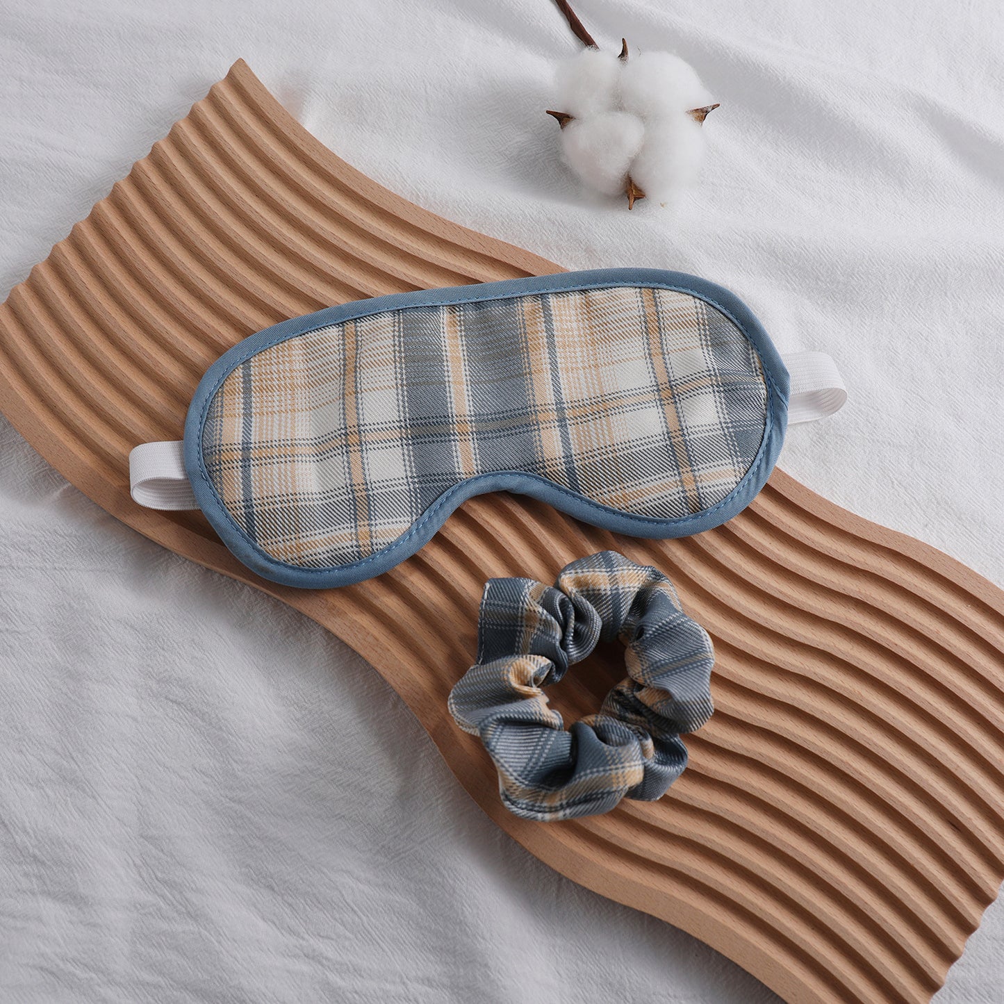 Unisex nan weich gepolsterte Schlafmaske mit verstellbarem Elastikband Brehn