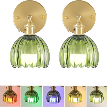 Elegante Glas Wandleuchte