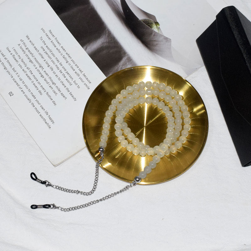 Chic Perlen Brillen Kette Brehn