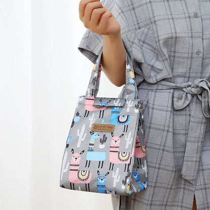 Isolierte Punktmuster-Lunch-Tasche Brehn