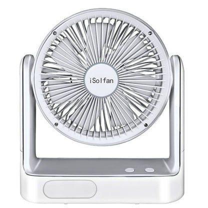 Damen tragbarer Solarventilator mit wiederaufladbarem Akku Brehn