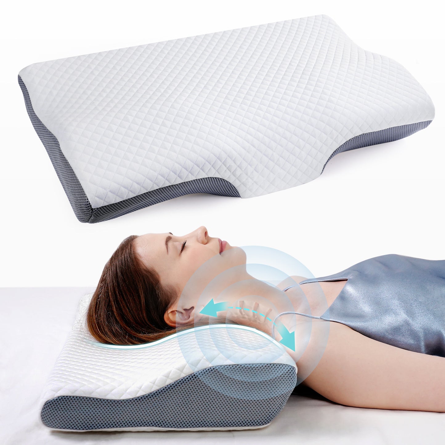 Orthopädisches Komfortkissen Mit Kühlender Gel-Technologie Brehn