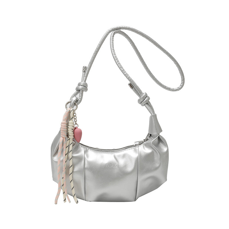 Stylische Falten Schultertasche Brehn