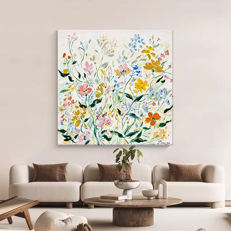 Blumeninspirierten Leinwand Wanddekoration