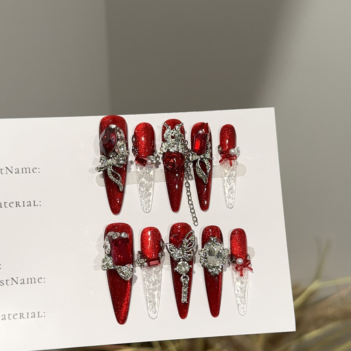 Luxuriöses Glitzerndes Press-On Nail Set