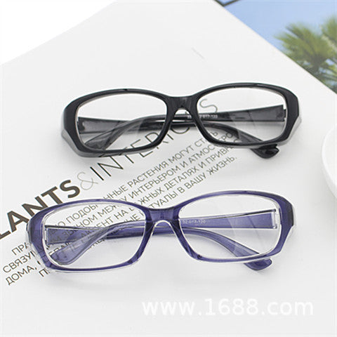 Damen modische rechteckige Brille mit robustem Rahmen Brehn
