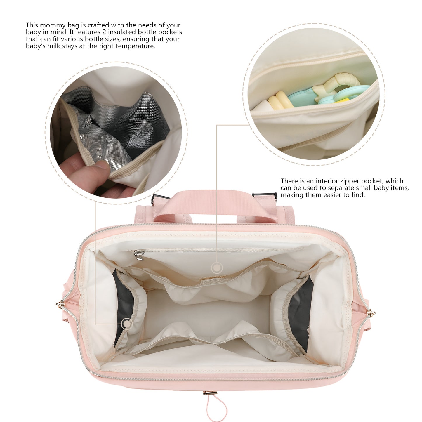 Modischer Rucksack mit Geflochtenem Design Brehn
