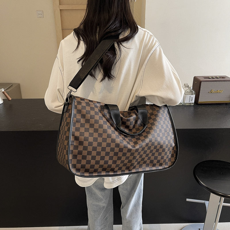Stylische Schachbrett-Reise-Duffel-Tasche Brehn