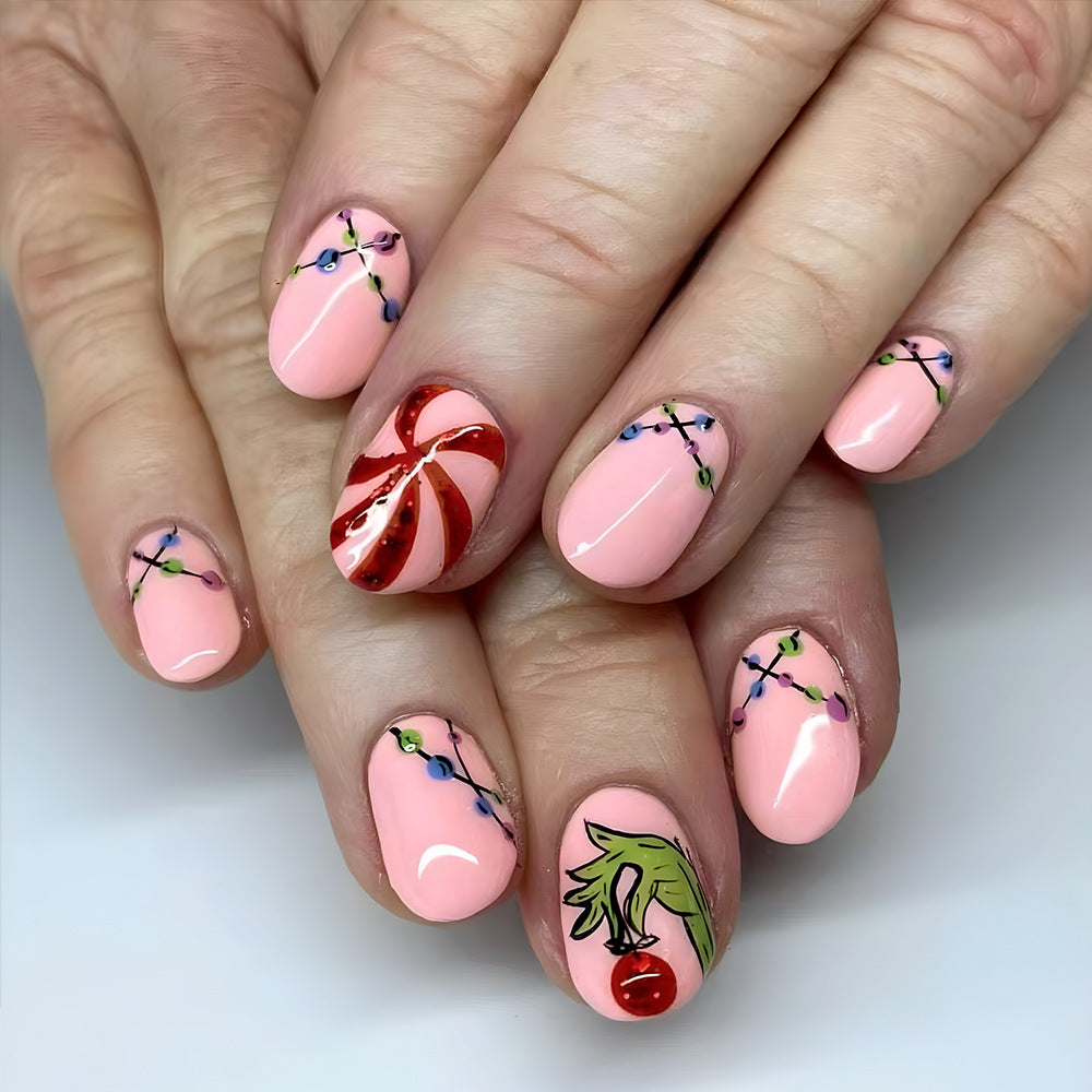Thematisches Dekoratives Nagelkunstdesign Brehn