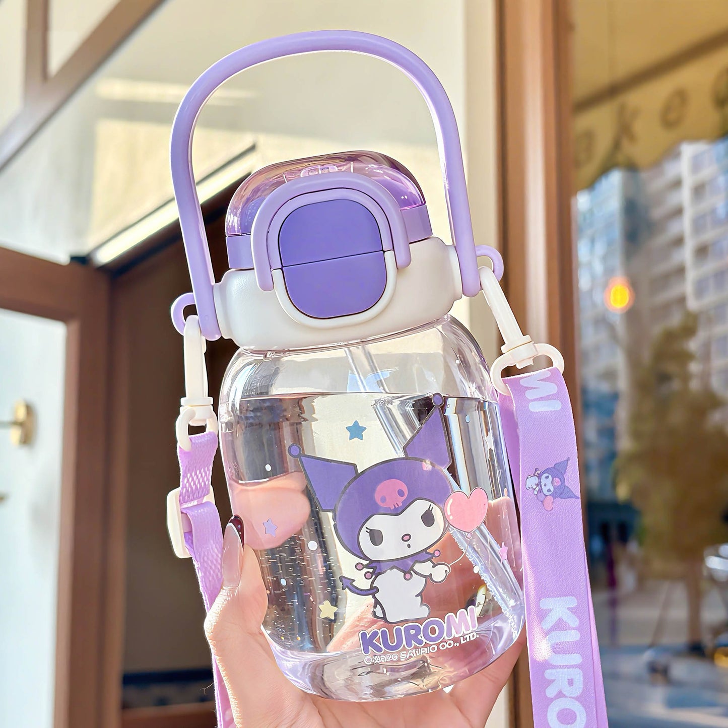 Damen Praktische Trinkflasche mit ergonomischem Griff Brehn