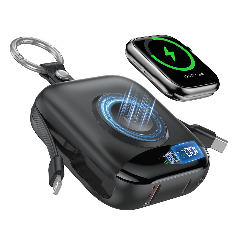 Tragbares Induktives Ladegerät mit Integriertem Akku und Lcd-Anzeige Brehn