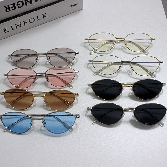 Modische Rechteckige Brille mit Feinem Metallrahmen Brehn