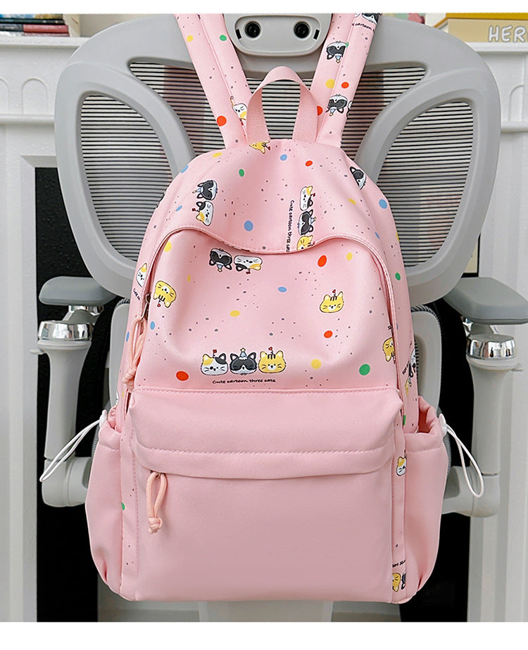 Rucksack mit Niedlichem Cartoon-Motiv und Praktischen Fächern Brehn