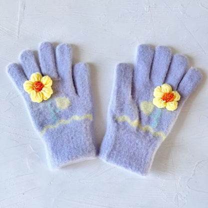 Schmetterlingsverzierte Touchscreen-Handschuhe Brehn
