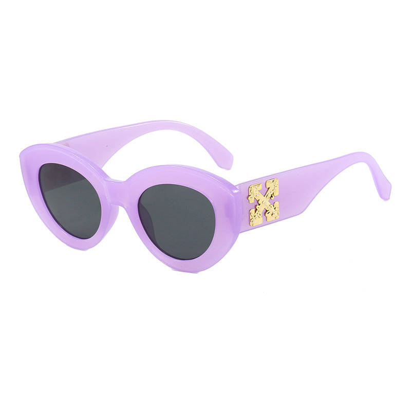 Damen Cat-Eye Sonnenbrille mit luxuriösen Akzenten und robustem Kunststoffrahmen Brehn