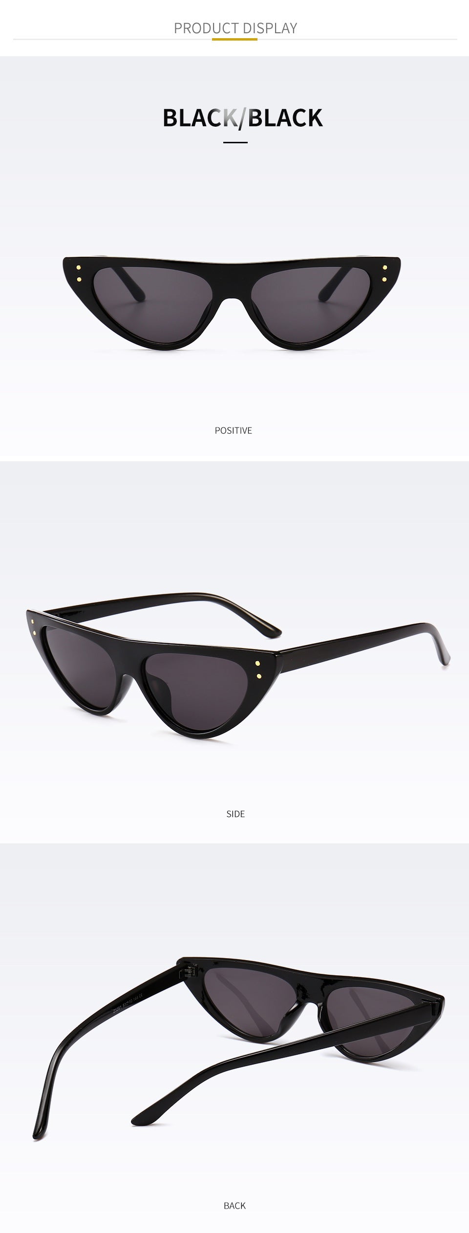 Chic Cat-Eye Sonnenbrille mit erhöhtem Design Brehn