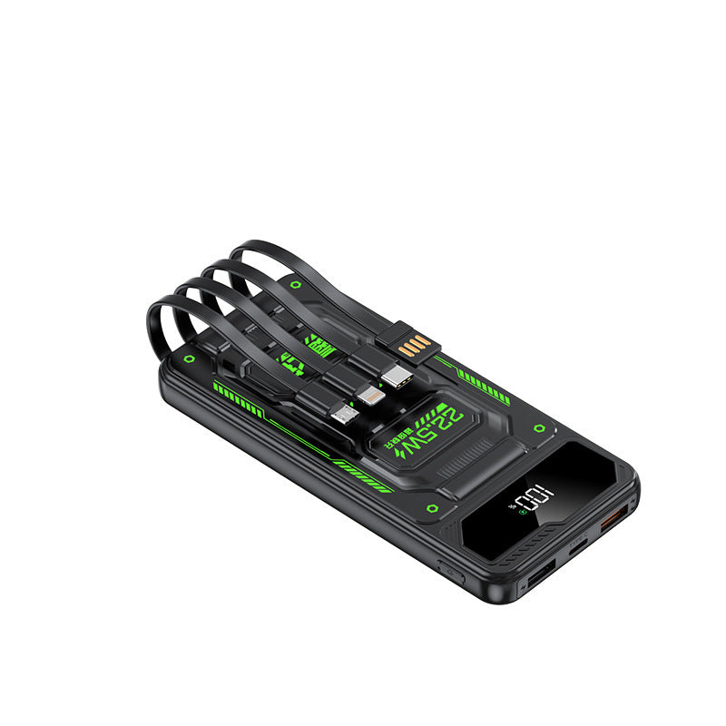 Powerbank mit integrierten Ladekabeln und intelligenter Ladefunktion Brehn