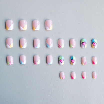 Künstlerisches Herzskizze Nagelkunstset