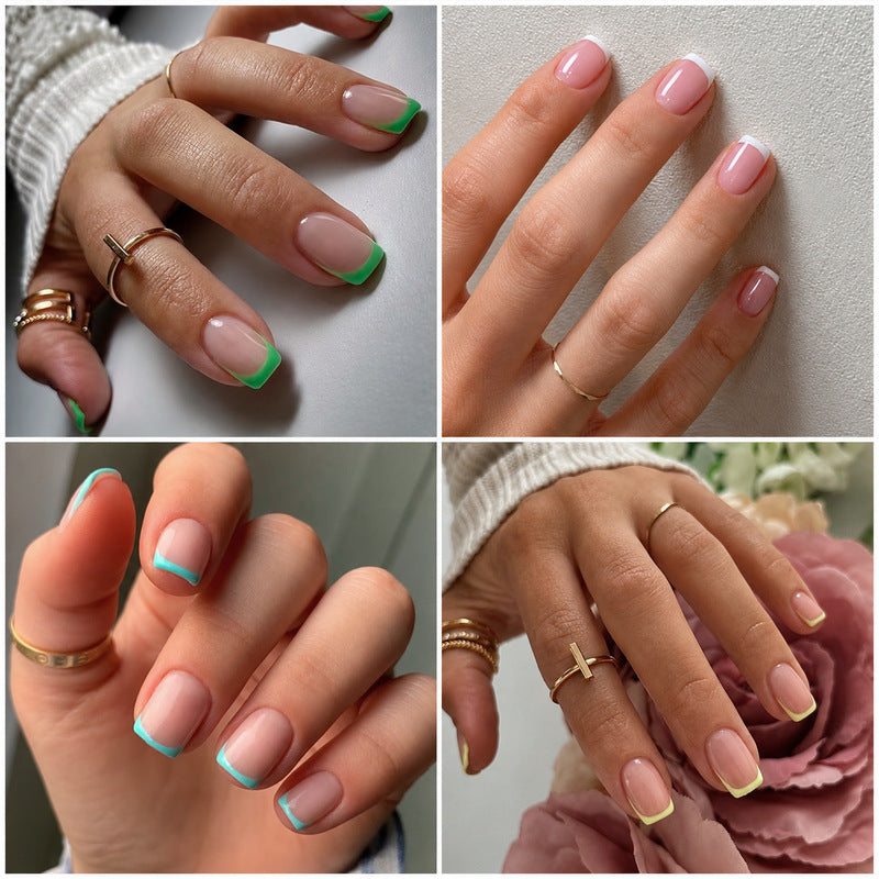 Kunstnagelset mit bunten Farbverläufen Brehn