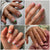 Kunstnagelset mit bunten Farbverläufen Brehn