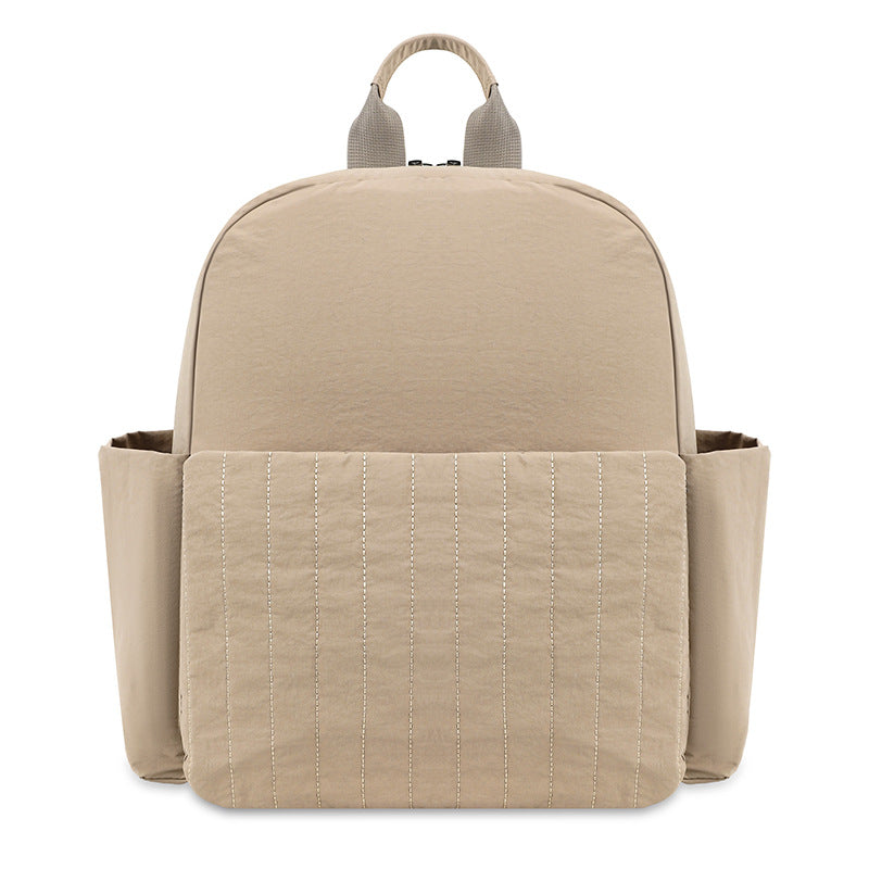 Minimalist Gep quilteter Rucksack Brehn