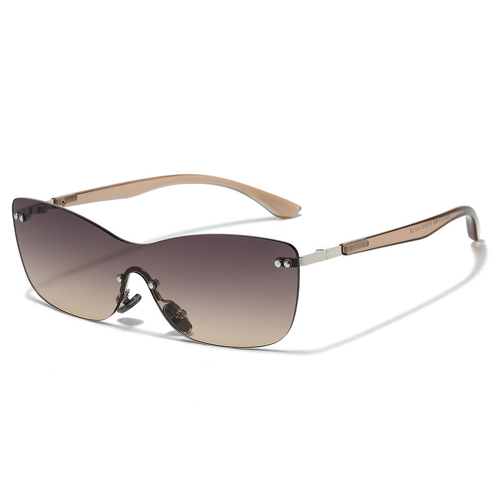 Modische Übergröße Cat-Eye Sonnenbrille Brehn