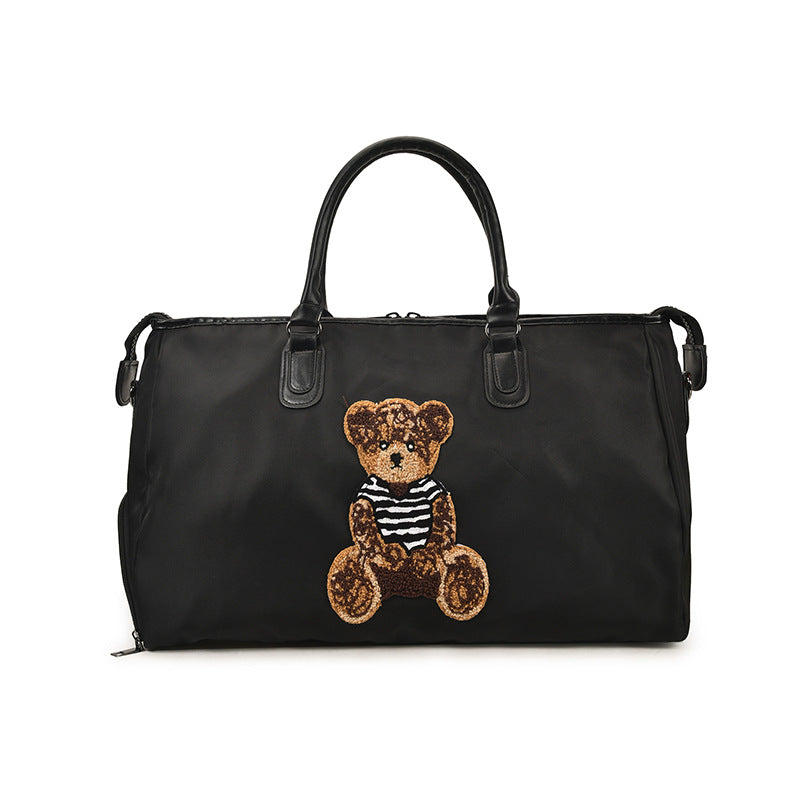 Süße Bär gestickte Reise Duffle Tasche Brehn