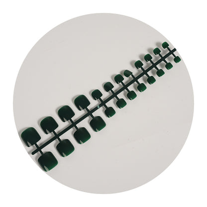 Glänzendes Kurzes Quadratisches Press-On Nagelset Brehn